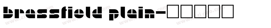 Brassfield Plain字体转换